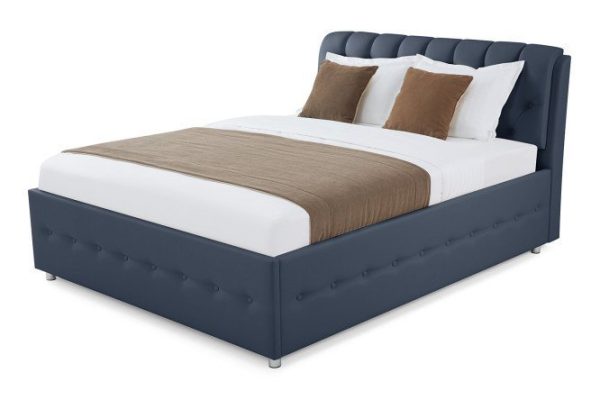 Bed with lifting mechanism Roma color blue 160x200 cm