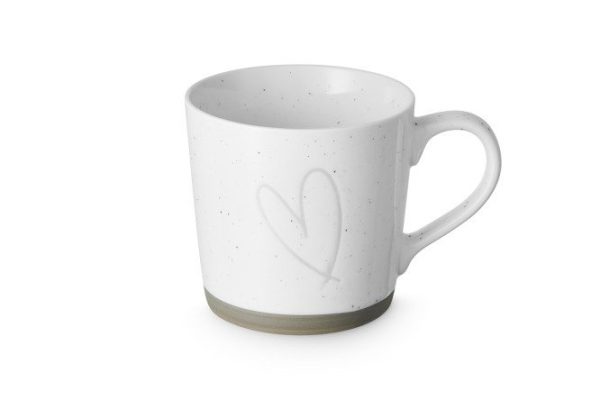 Mug Hearts 400 ml, Bone china