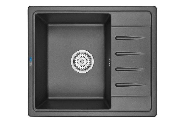 Inset sink with drainer GRANULA Standart 5803 58x50x19 cm