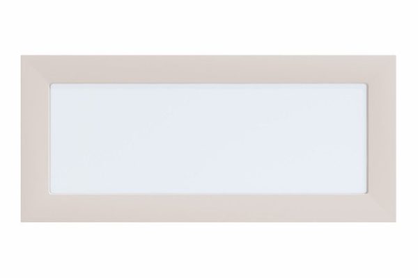 Chloe front for a cabinet with horizontal opening with glass 79.6x35.6 cm, cashmere color