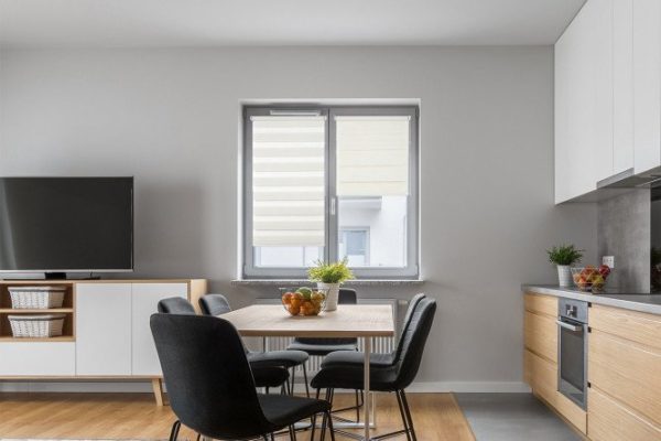 Roller blind MICASA Paolo color white, 57x160 cm