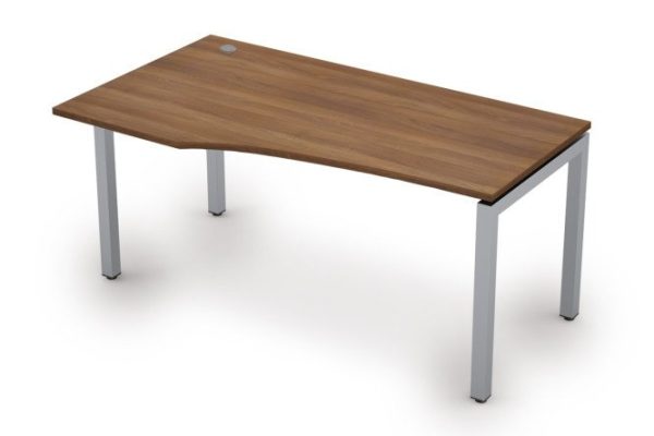 Avance curved table 160x75x90 cm, left