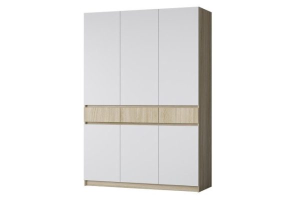 Three-door wardrobe Delta next 150x216x54 cm