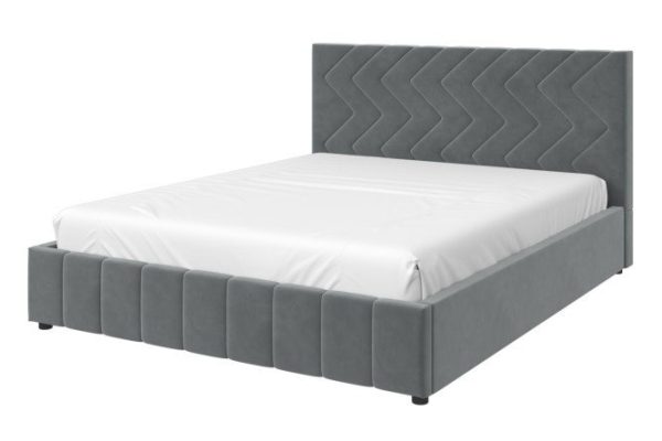 Nelson bed color cool gray 160x200 cm