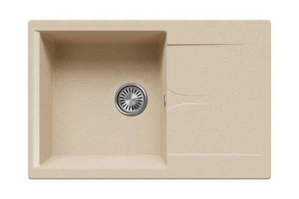 Built-in sink with drainer Gals-760 76x50x20 cm