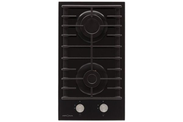 Gas hob KRONAsteel Hagel 30 BL KRGH18, black 29 cm