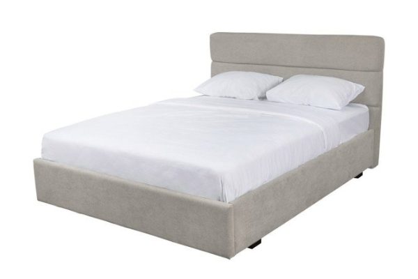 Bed with lifting mechanism Milton color light gray 180x200 cm