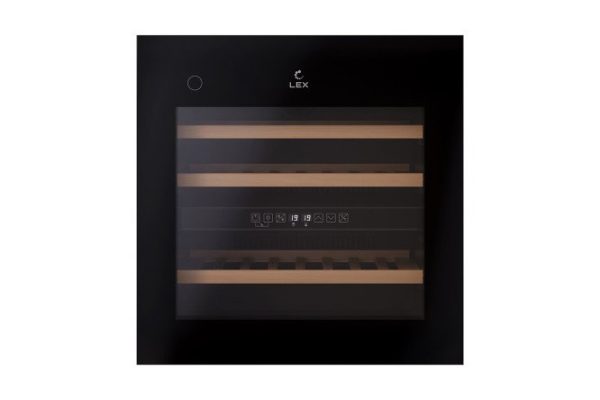 Wine cabinet LEX LWD6036BL dual zone PP, black