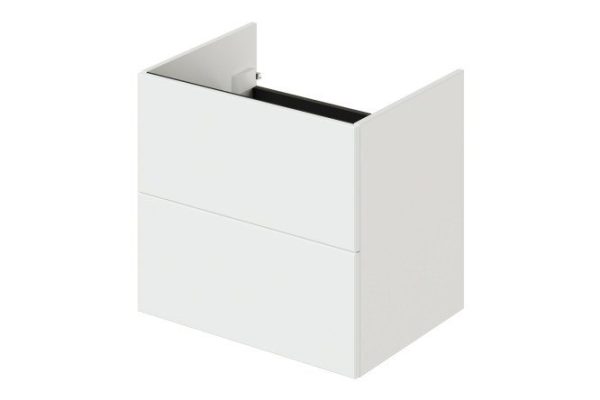 Wall-hung sink cabinet Uno 59.6 cm, frame color white, front white