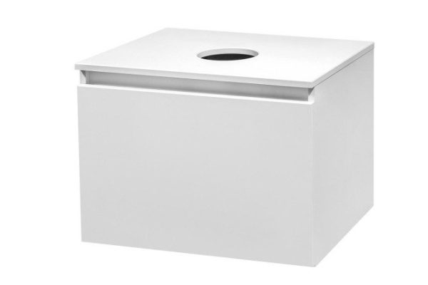 Hanging cabinet RUNO Bari 00-00001473 60 cm, frame color white, facade white