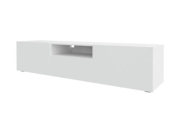 i8vhr9pfhznf6wrqsy8xxbtbfg2n17ir.jpg Cabinet Oscar Moon 180x40 with 2 doors, drawer and shelf, white / white talc