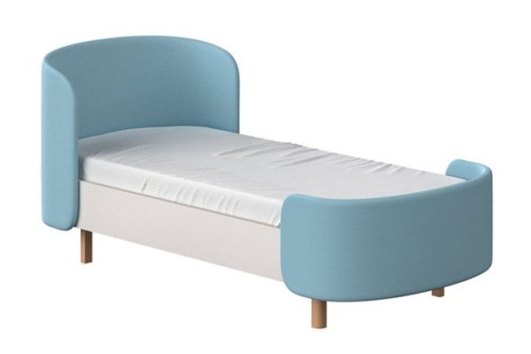Teenage bed Kidi soft 80x180 cm color white, blue