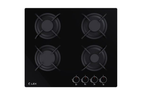 Gas hob LEX GVG 643 BBL, black 60 cm