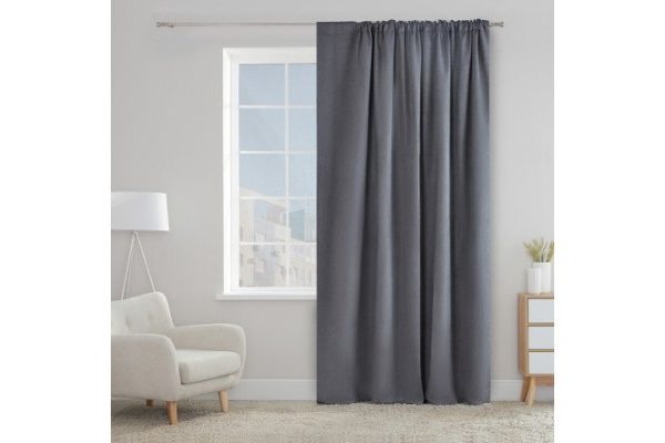 Tape curtain ESTUDI BLANCO Fabia 250x280 cm, 1 piece, dark gray