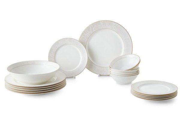 Tiara dinner set for 6 persons, 19 pieces, porcelain