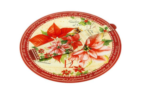 Lefard Cake Dish A Christmas Tale, with Glass Spatula