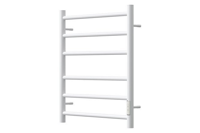 Electric heated towel rail POINT Aurora P6, white PN10846W 43.2x60x8.7 cm