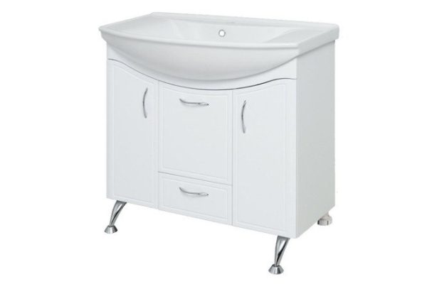 Floor stand RUNO Seville 00000000597 82 cm, frame color white, facade white