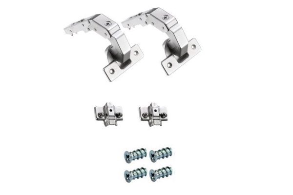 Titus T-type hinge set for L-shaped wall corner cabinet