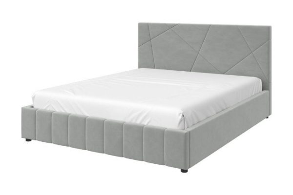 Bed Nelson Standard Abstraction color light gray