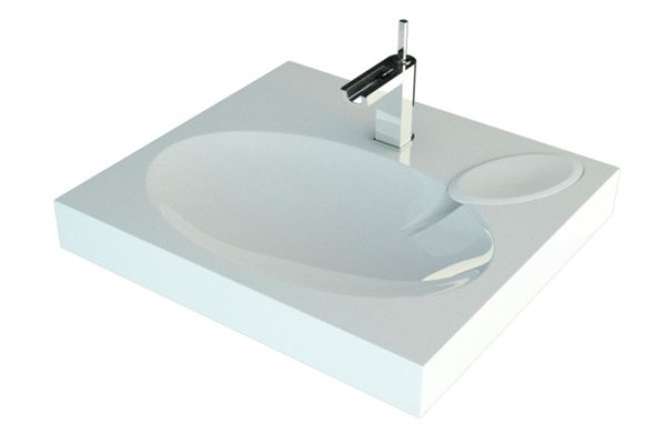 Wall-hung sink Alpha above the washing machine Wall-hung, 54.5x11x60 cm