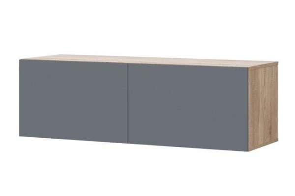 Cabinet Oscar Moon 120x40 with doors, Sonoma oak / graphite soft