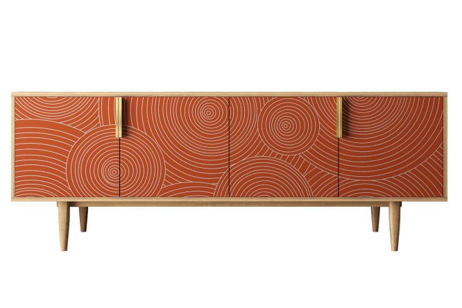 Chest of drawers for TV Line with 4 doors