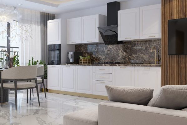 Modular kitchen set Aurora 3.6 m white