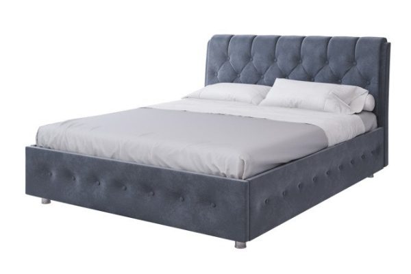 Bed with lifting mechanism Roma color dark gray 180x200 cm