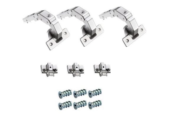 Titus T-type hinge set for L-shaped wall corner cabinet