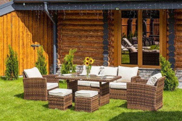 Furniture set Zoya frame color brown, finishing brown