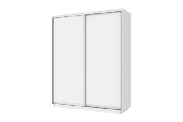 Sliding wardrobe 2-door Slide 180x240x60 cm, white snow
