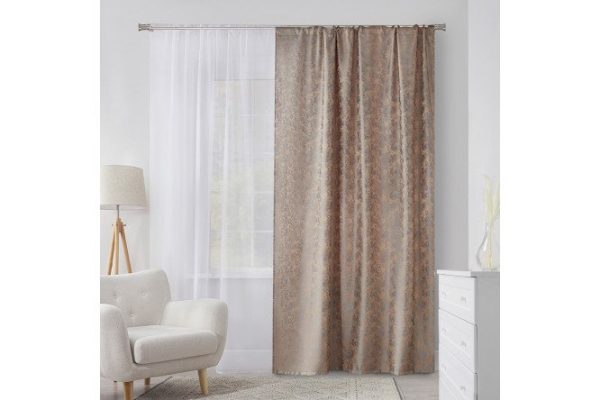 Ribbon curtain ESTUDI BLANCO Tara 180x280 cm, 1 piece, gray, beige