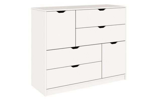 Chest of drawers 4 drawers 2 doors Nordic
