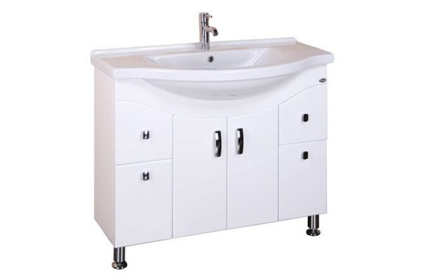 Floor stand ONIKA Elbrus 110008 96 cm, frame color white, facade white