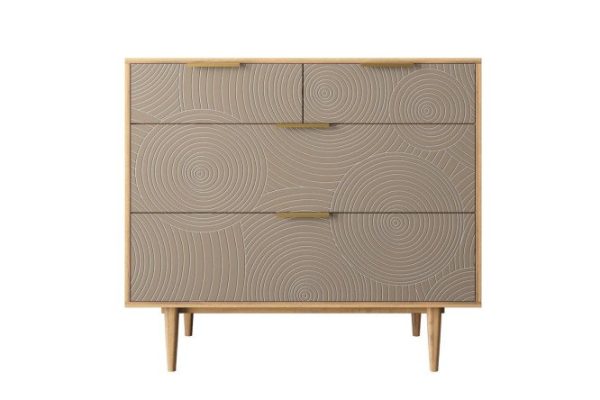 Line chest of drawers with 4 drawers
