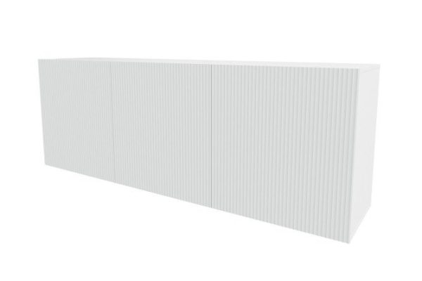 Cabinet Oscar Amelie 180x64 with doors, white / talc wave