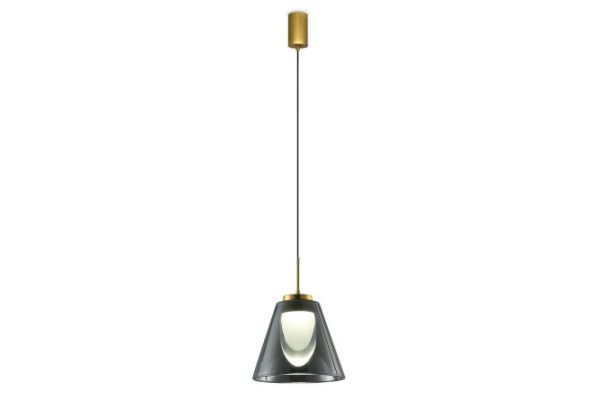 Hanging lamp FREYA Modern Fume 8 sq.m., LED, 16.5 cm