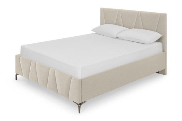 Bed with lifting mechanism Bogema color beige 140x200 cm