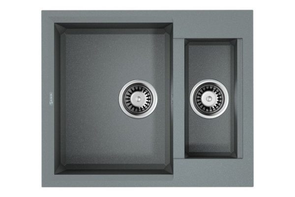 Inset sink OMOIKIRI Sakaime 60-2-GR 4993554 60x50x21 cm