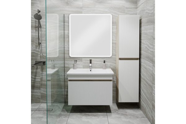 Bathroom furniture RUNO Modena 75 craft oak