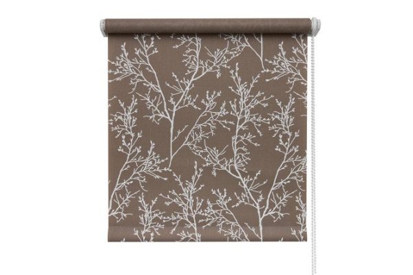 Roller blind Decofest Jardin color brown, 160x175 cm