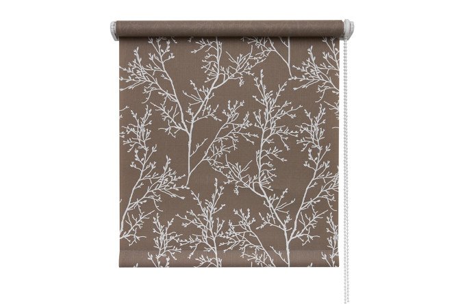 Roller blind Decofest Jardin color brown, 160x175 cm