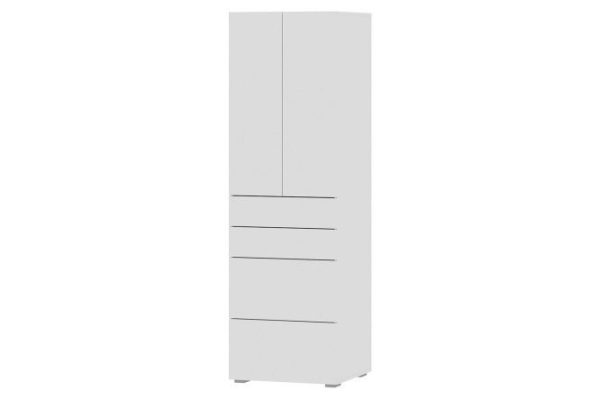 Children's wardrobe Oscar Line mini white 60x194x56.6 cm