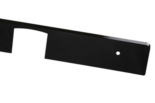 Corner plank for countertops R5 114707 38 mm, black