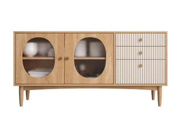 Bubble chest of drawers with 2 doors and 3 drawers