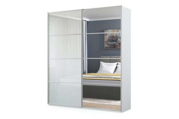 j7uze6ytlh8rt4dz5xbnqt65f4ljes4l.jpg Sliding wardrobe Oscar Ultra 200x236x58 cm, white, with mirror inserts