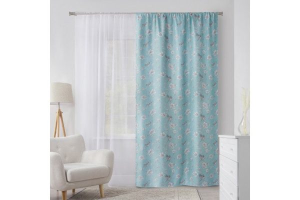 Curtain MICASA Edith 150x260 cm, 1 piece, blue
