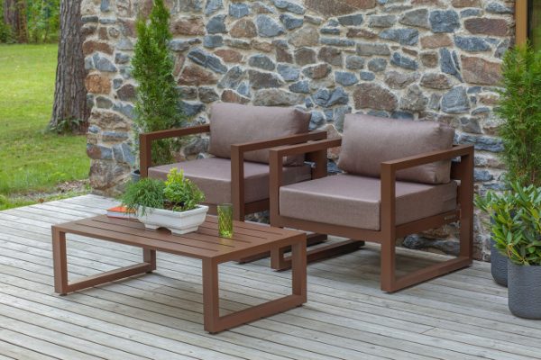 Garden furniture set Capri color brown