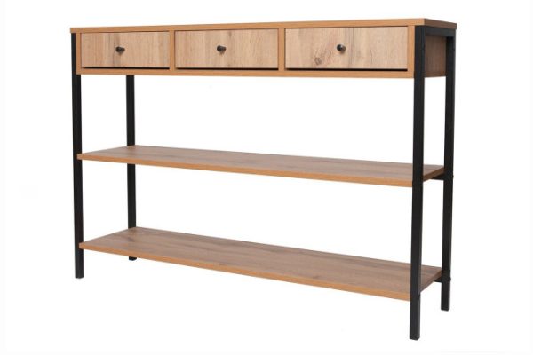 Chest of drawers with 3 drawers and shelves Frame